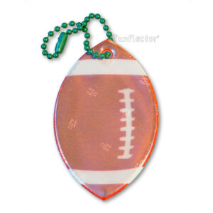 Football safety reflector for jackets and bags