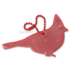 Red cardinal safety reflector by funflector