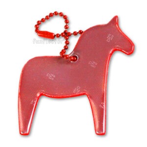 Red Dala Horse safety reflector by funflector