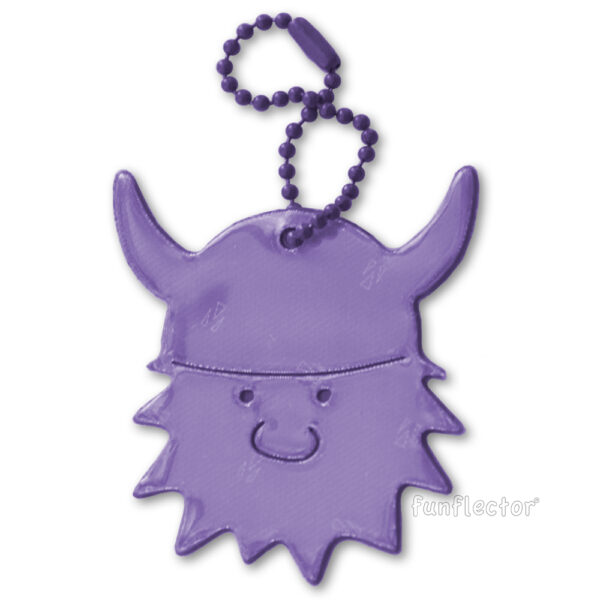 Purple viking safety reflector by funflector