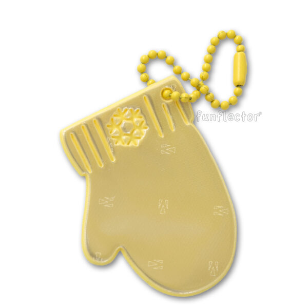 Yellow mitten safety reflector by funflector