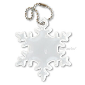 Snowflake safety reflector by funflector - 1-pack