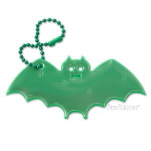Green bat safety reflector by funflector