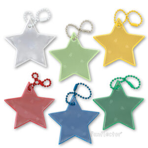 Summer mix of star safety reflectors by funflector
