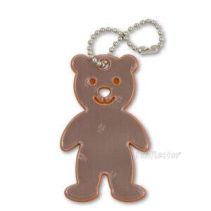 Brown teddy bear safety reflector by funflector