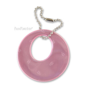 Pink circles safety reflector by funflector