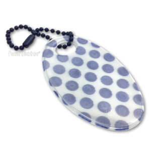 Blue polkadot safety reflector by funflector