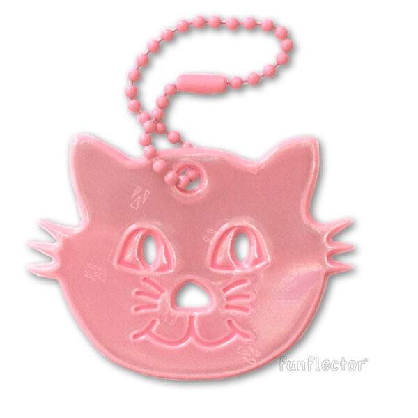 Pink kitten safety reflector