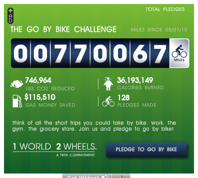 The go by bike challenge 2011