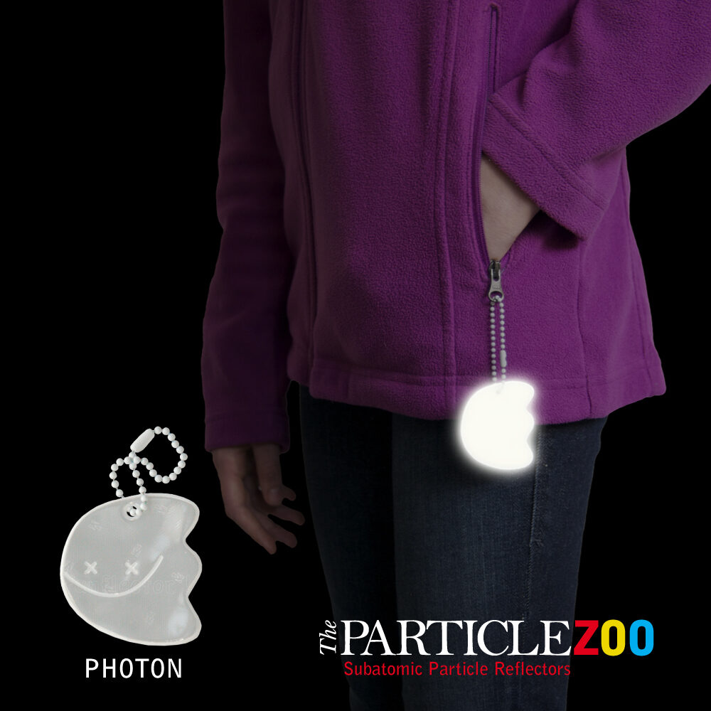 Particle Zoo Photon safety reflector at night