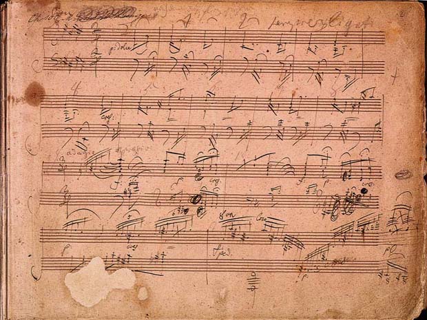Manuscript: Beethoven's Piano Sonata No. 30. Image © Wikipedia