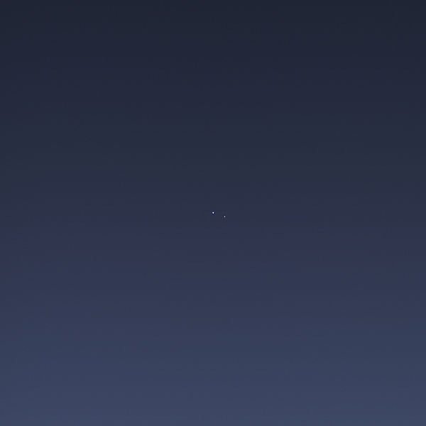 Earth and moon from Saturn. Image courtesy of NASA.