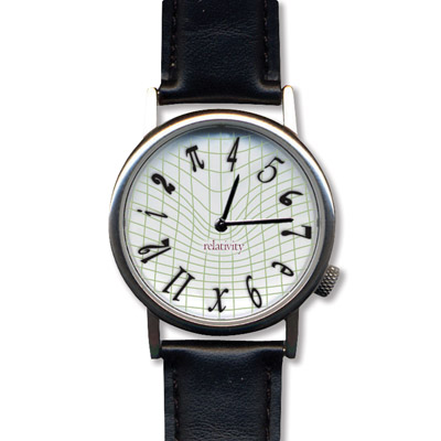 Tired of your friends being late? Give them an Einstein relativity watch and they might be on time - or not?