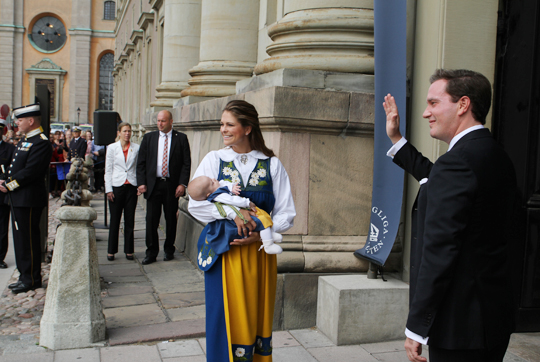 Princess Madeleine, Mr. Christopher O'Neill and Princess Leonore. Foto by H. Garlöv / Kungahuset.se