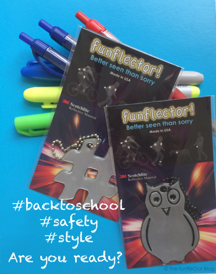 back to school safety reflectors for backpacks and book bags