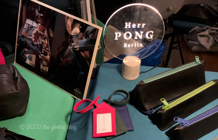 Beautifully made leather goods by Herr Pong at the Christmas Rodeo market in Berlin, 2019