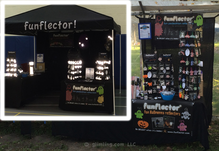 The funflector booth at the Evanston Green Living Festival 2014.