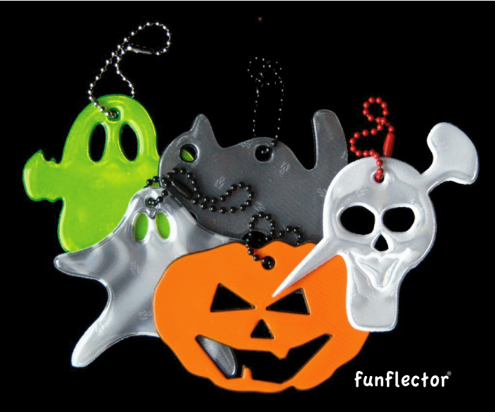 Funflector Halloween safety reflectors