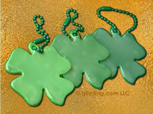 Shamrock safety reflectors for good luck when launching a business