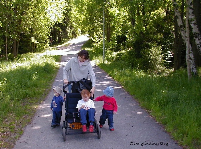 Typical Swedish American Mamma - go outside every day is vital, no matter what the weather is like.