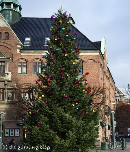 A pretty Christmas tree is still in place at the Lund town hall on January 10th.