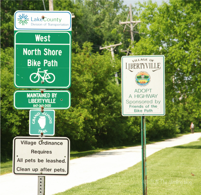 Bicycle season is in full swing on the North Shore Bicycle Path in Lake County IL