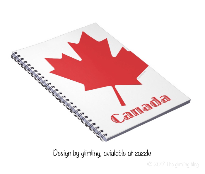 Notebook for Canada lovers. Design by glimling, available at Zazzle